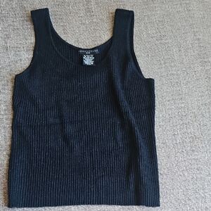 Classic Black Ribbed Tank Top